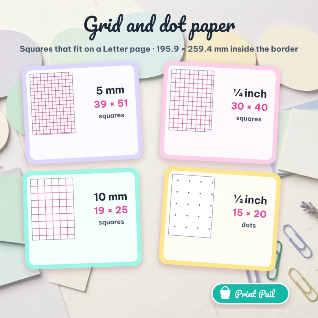 Prinmt Paper 4 Free Printable Sheets to Print at Actual Size 2026 | Print Pail