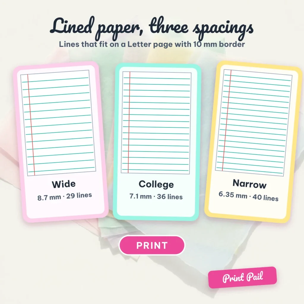 Prinmt Paper 4 Free Printable Sheets to Print at Actual Size 2026 | Print Pail